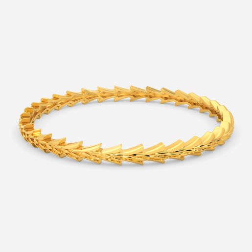 Stroke Scales Gold Bangles