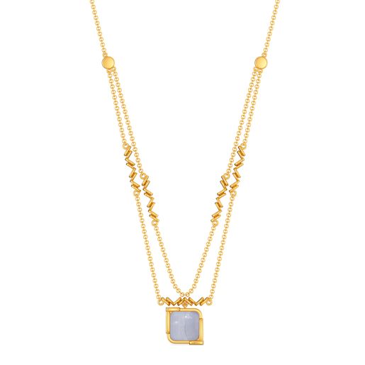 Azure Dyed Gemstone Necklaces