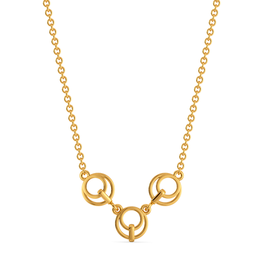 Buckle Bloom Gold Necklaces