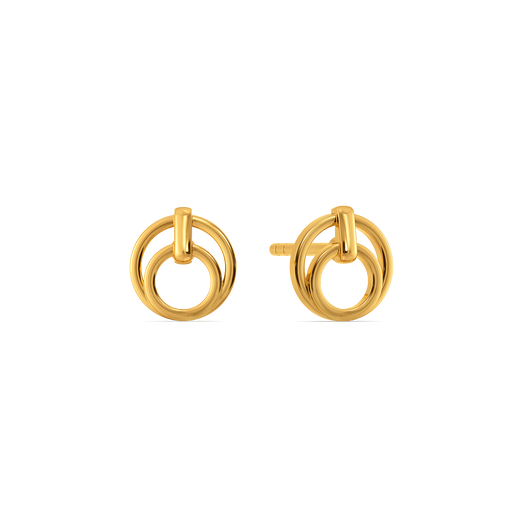 Buckle Bloom Gold Earrings