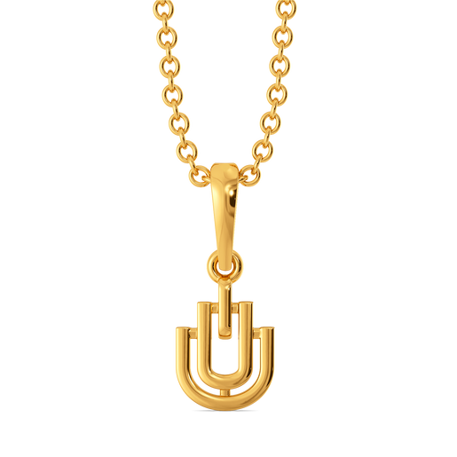 Fastened with Flair Gold Pendants