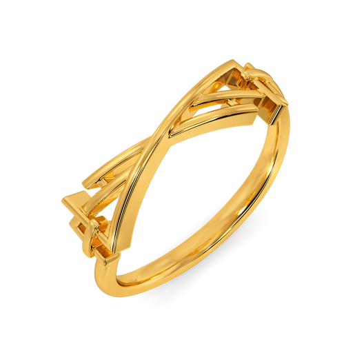 All Buckled Up Gold Rings