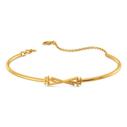 All Buckled Up Gold Bangles