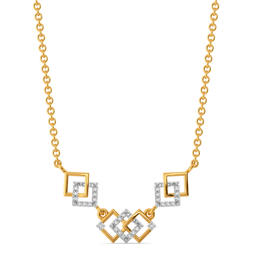 Belted Gleam Diamond Necklaces