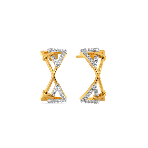 Strap the Sparkle Diamond Earrings
