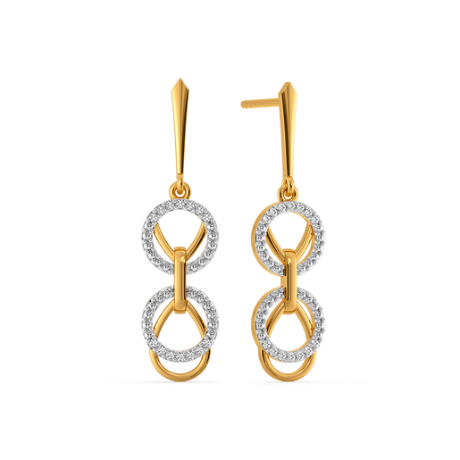 Clasped in Style Diamond Earrings