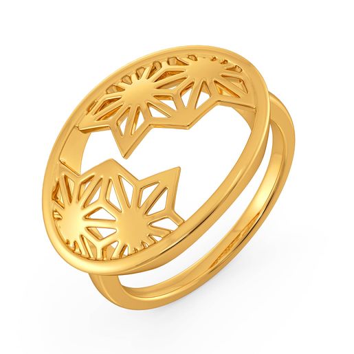 Inner Lace Gold Rings