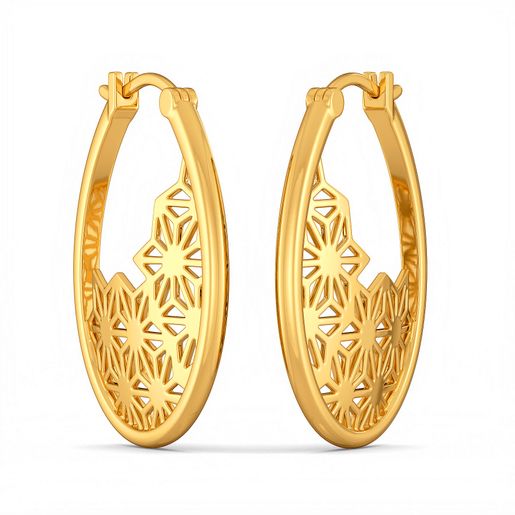 Inner Lace Gold Earrings