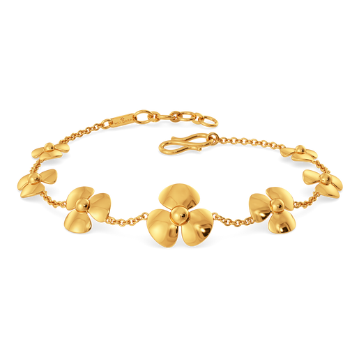 Fall Florals Gold Bracelets