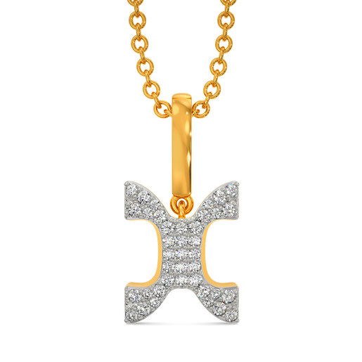 Grey Edged Diamond Pendants