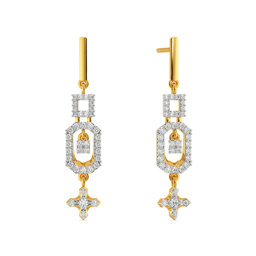Signature Buckle Diamond Earrings