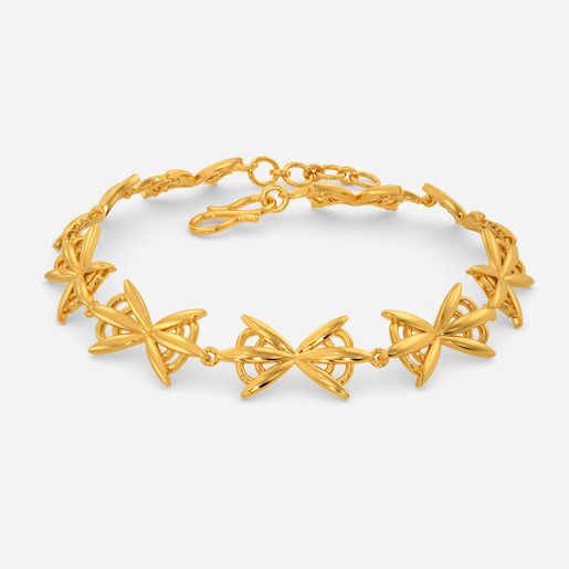 Kaleidoscopic Visions Gold Bracelets