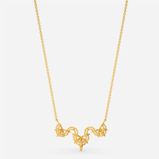 Print Penelope Gold Necklaces