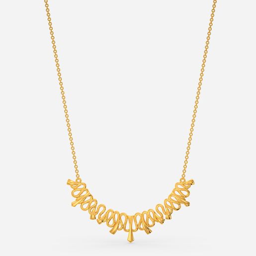 Shades Of Moss Gold Necklaces
