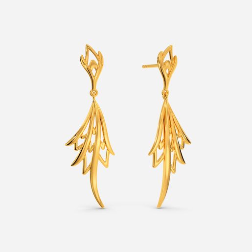Herb Garden Gold Earrings