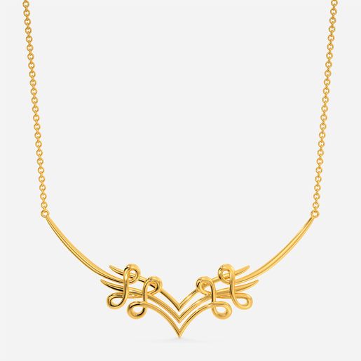 Abstract Anecdotes Gold Necklaces