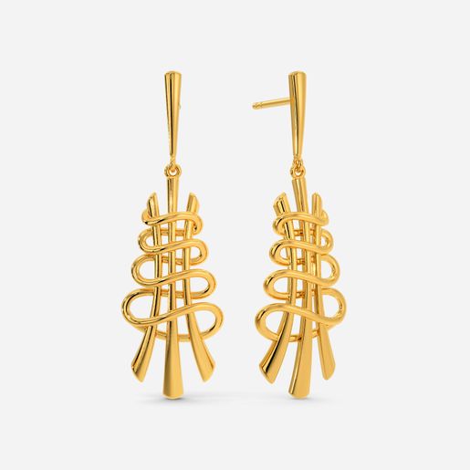 Love In Prints Gold Earrings