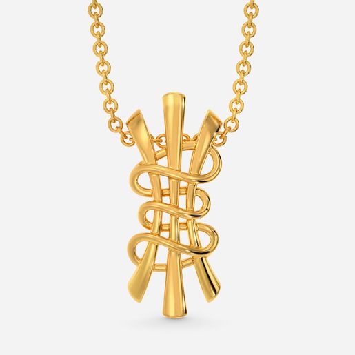Love In Prints Gold Pendants