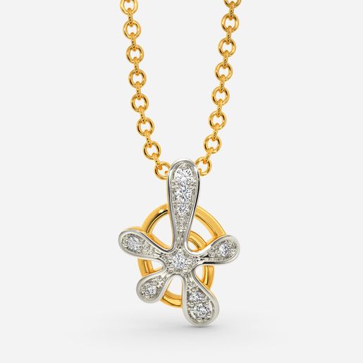 Print O Drop Diamond Pendants