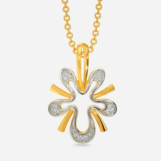 Abstract Beauty Diamond Pendants