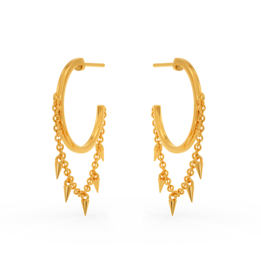Punk Cover Gold Earrings