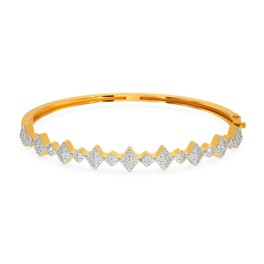 Frosted Spikes Diamond Bangles
