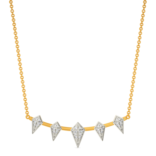 Frosted Spikes Diamond Necklaces
