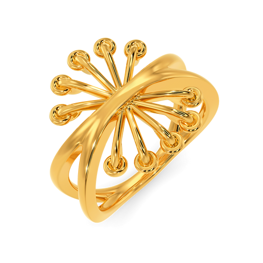 Perfectly Laced Gold Rings