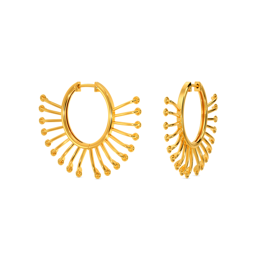 Perfectly Laced Gold Earrings