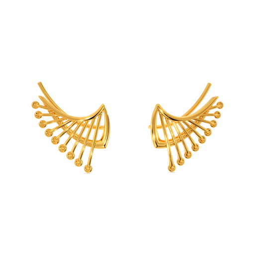 Lace Shimmer Gold Earrings