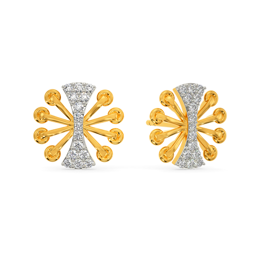 Lacy Shim  Diamond Earrings