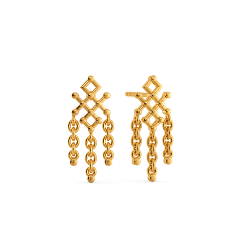 String Theory Gold Earrings