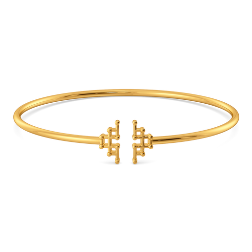 Entangled in Love Gold Bangles