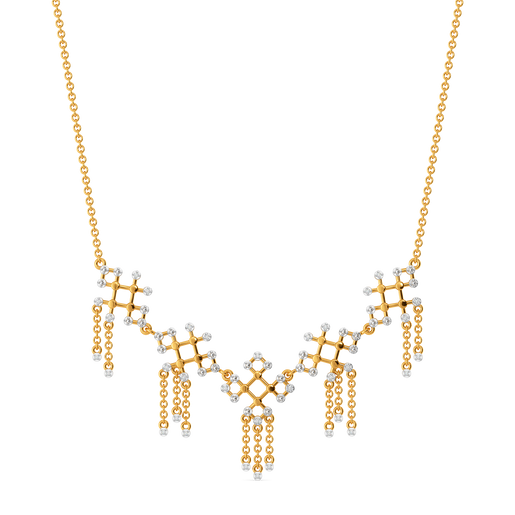 Across Dimensions Diamond Necklaces