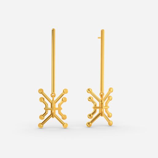 Electric Love Gold Earrings