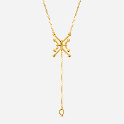 Electric Love Gold Necklaces