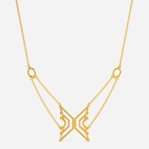 A Shot Of Glitz Gold Necklaces