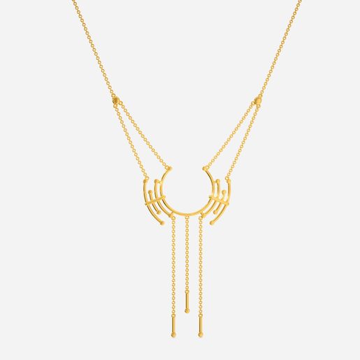 Manifold Dimensions Gold Necklaces