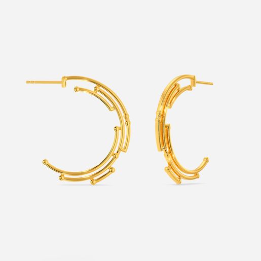 Future Genesis Gold Earrings