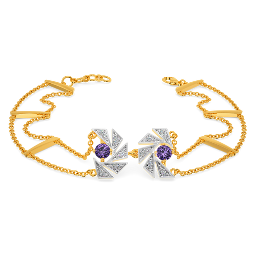 Purple Maze Diamond Bracelets