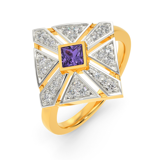 Purple Perfect Diamond Rings