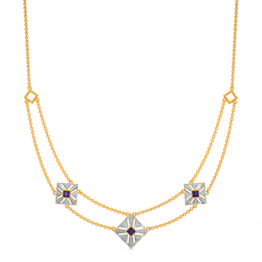 Purple Perfect Diamond Necklaces