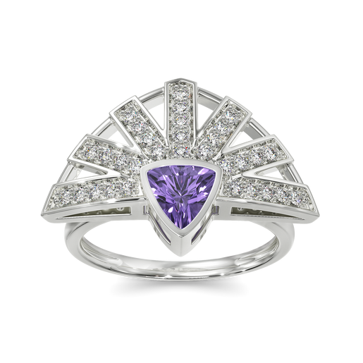 Purple Winter Diamond Rings