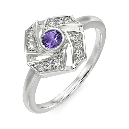 Violet Wonder Diamond Rings