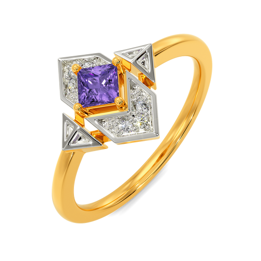 Purple Rule Diamond Rings
