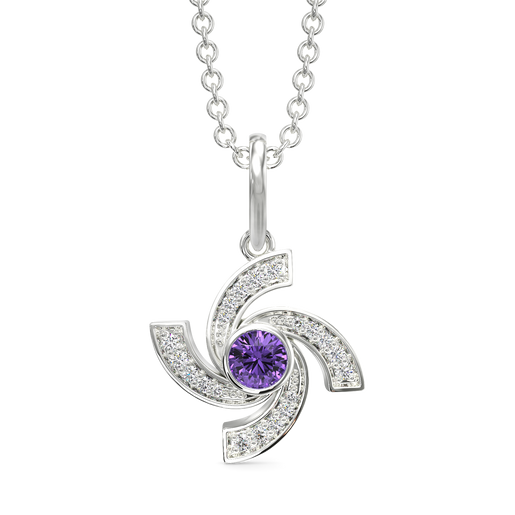 Captivating Purple Diamond Pendants