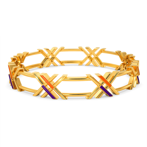 Vibin To Varsity Gold Bangles