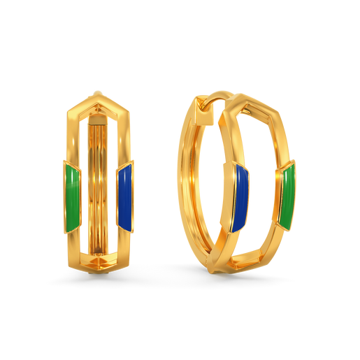 Old School Prep Gold Earrings