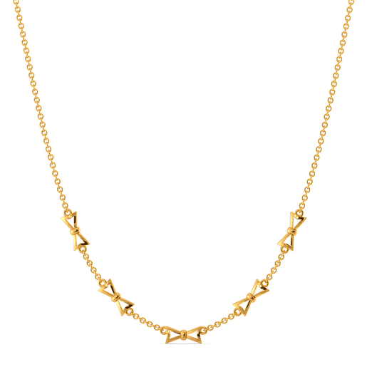 Ribbon Royale Gold Necklaces