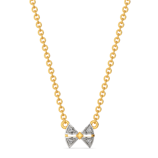 Lustre Knot Diamond Necklaces